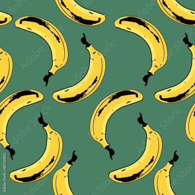 Poster Banaan patroon