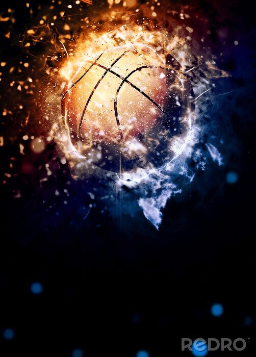 Poster Basketbal achtergrond