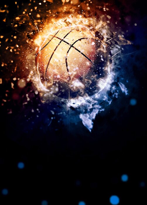 Poster Basketbal achtergrond
