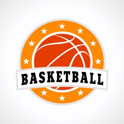 Basketbal embleem logo