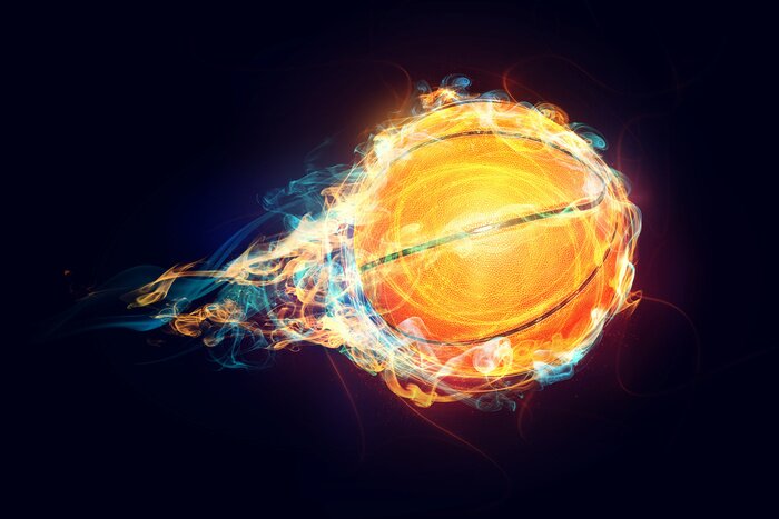 Poster Basketbal on Fire