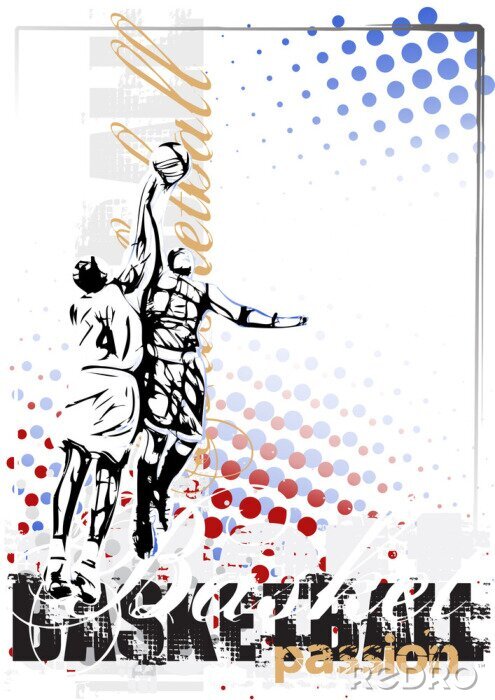 Poster basketbal vector poster achtergrond