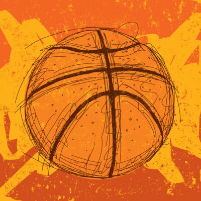 Sticker Basketball background