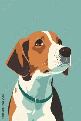 Poster Beagle portret