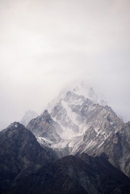 Poster beautiful mountain in nature landscape view from Pakistan