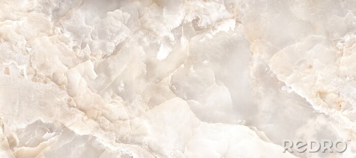 Poster Beige marmeren rots