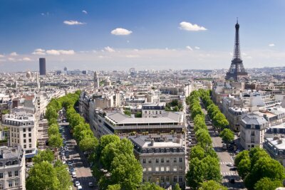 Bekijk op Parijs van de Arc de Triomphe