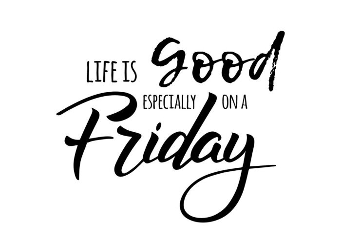 Poster Belettering citaat over het weekend