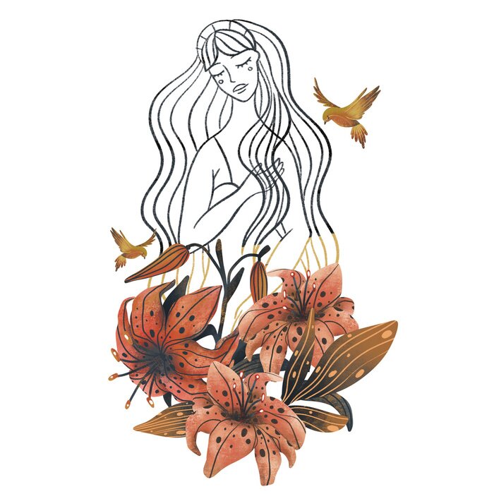 Poster Bewaarder van bloemen