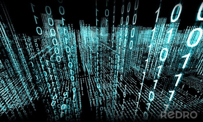 Poster Binaire ruimtelijke weergave