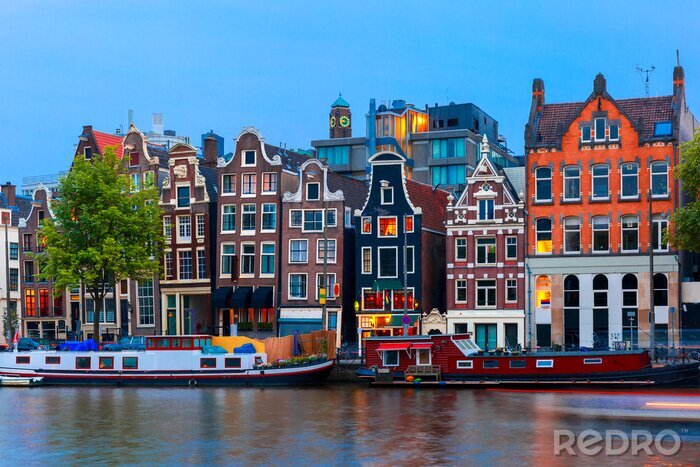 Poster Blick auf die Stadt Amsterdam