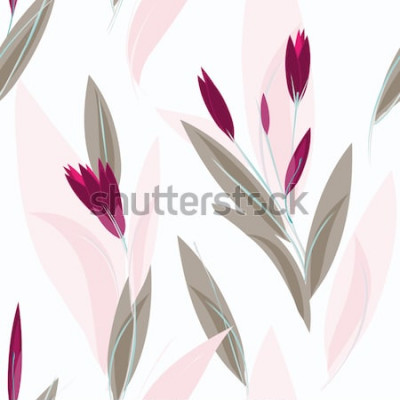 Poster Bloemen met langwerpige knoppen