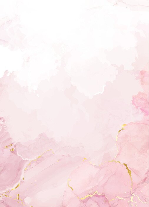 Poster Blush pink watercolor fluid painting vector design card