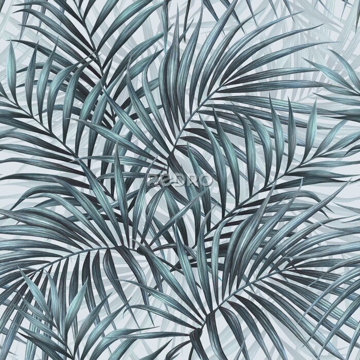 Poster Boeketten van palmbladeren