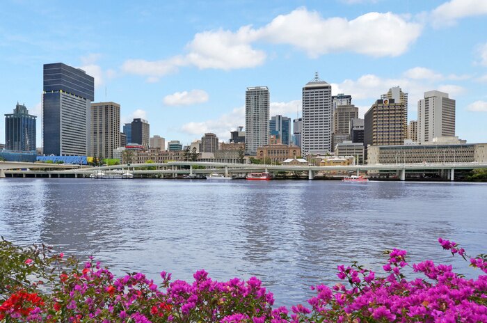 Poster Brisbane Skyline -Queensland Australië