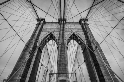 Poster Brooklyn Bridge in de VS