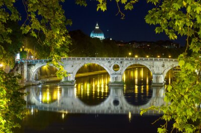 Brug 's nachts in Rome
