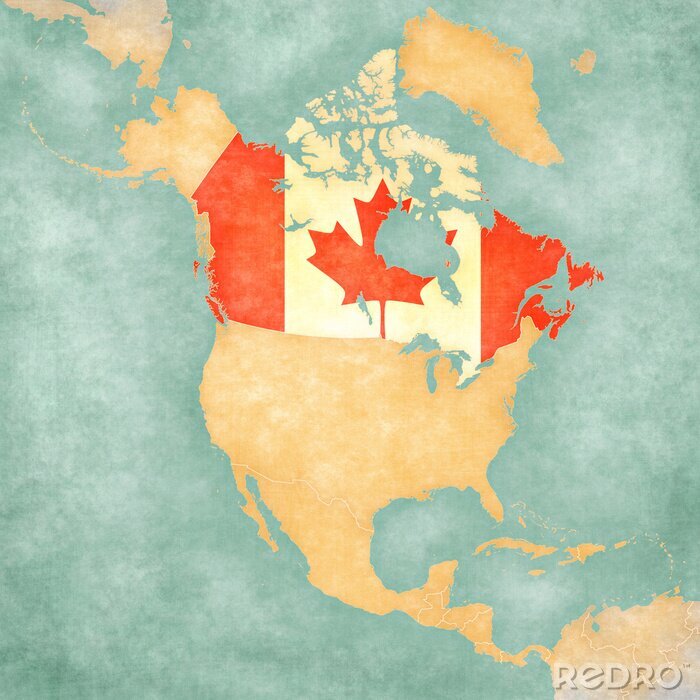 Poster Canada in Noord-Amerika