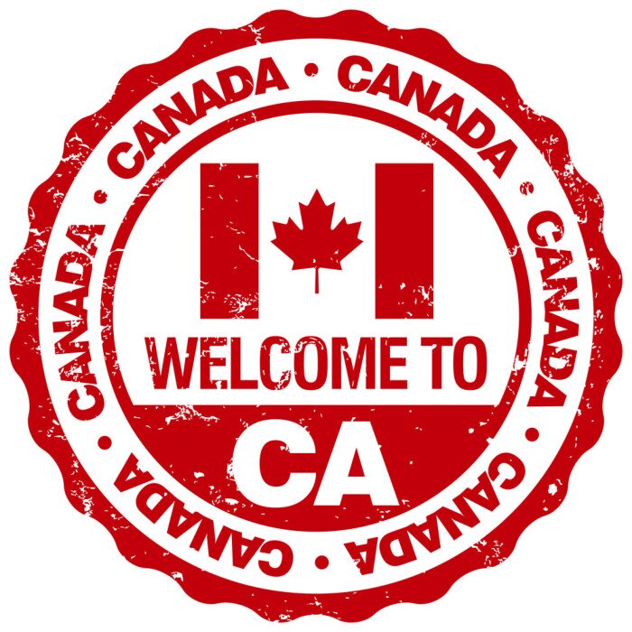 Poster canada stempel