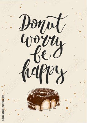 Poster Chocolade donut