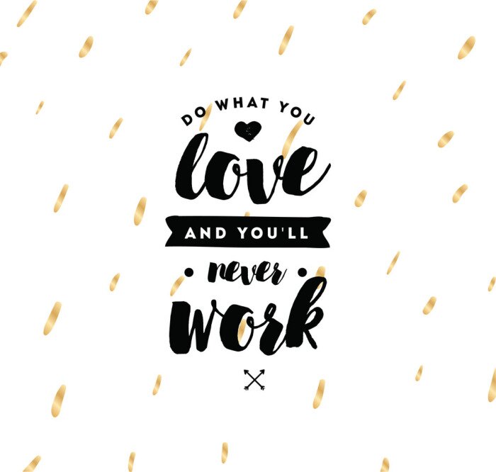 Poster Citaat met passiebeschrijving