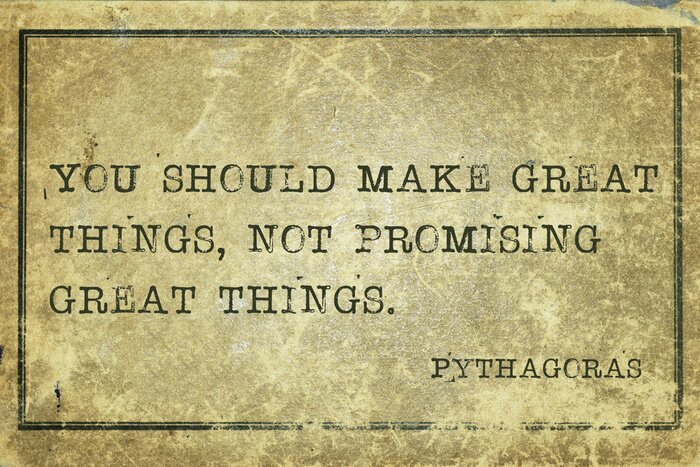 Poster Citaat over daden en woorden