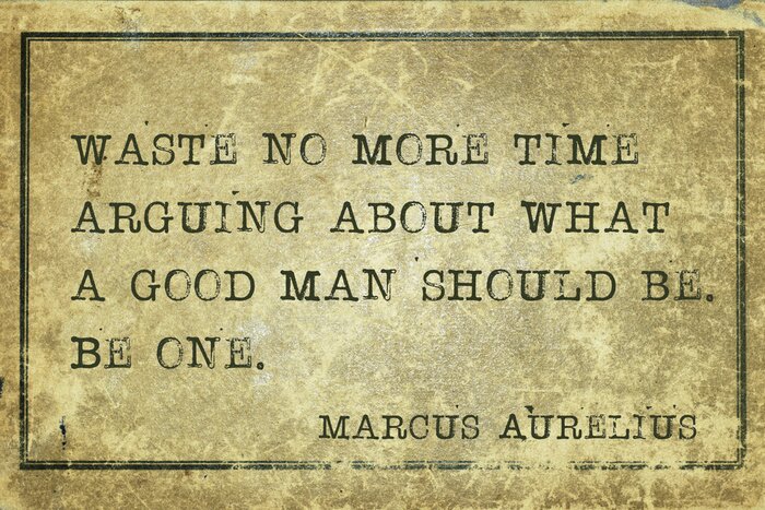 Poster Citaat over een goede man