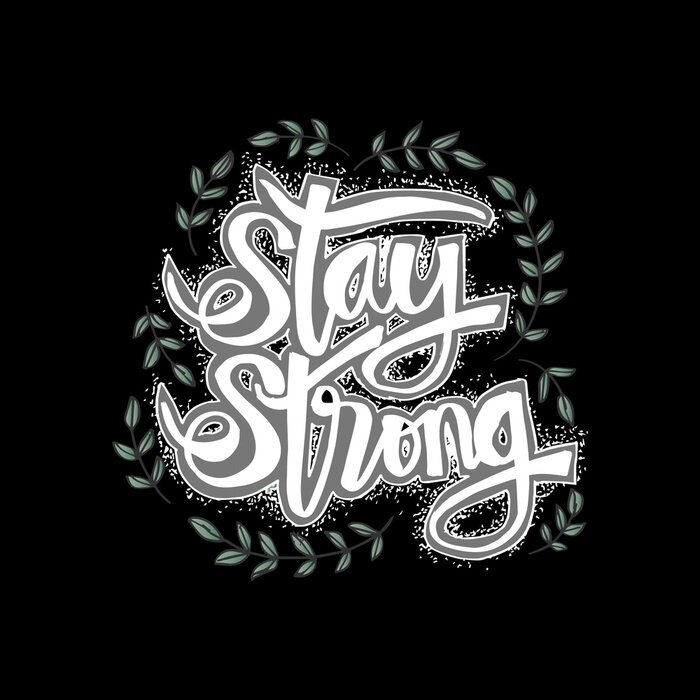 Poster Citaat over sterk zijn