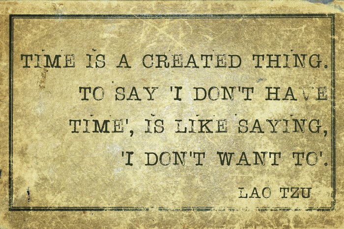 Poster Citaat over tijd