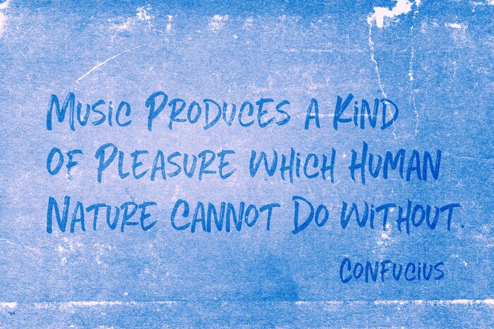 Poster Citaat van muzikaal plezier