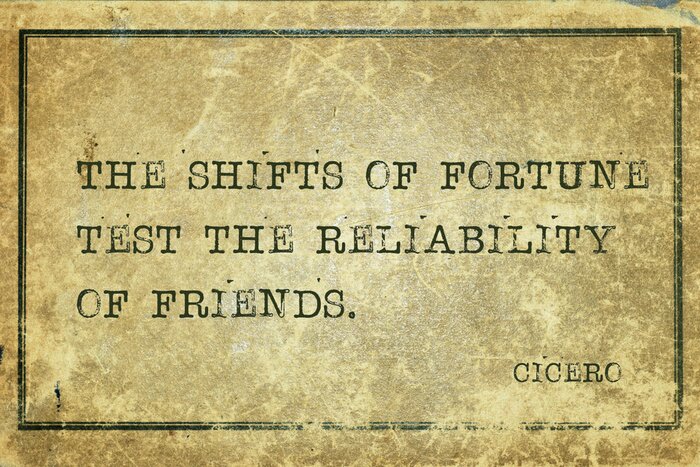 Poster Citaten en inscripties over vriendschap