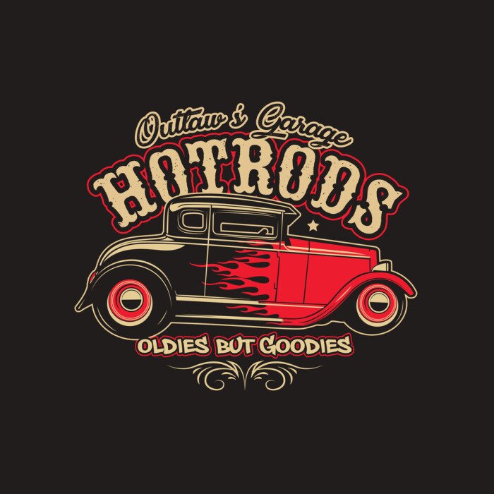 Poster Classic Car Illustration