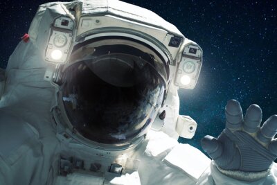 Close-up van een astronaut