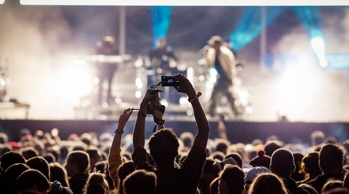 Poster Crowd at concert - summer music festival