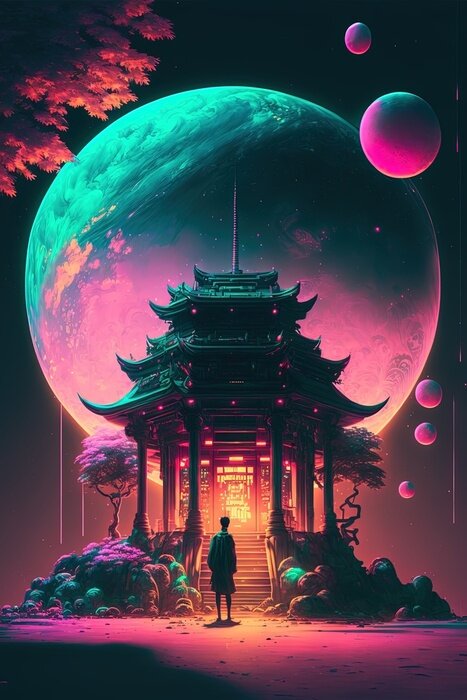 Poster Cyberpunk-fantasieland