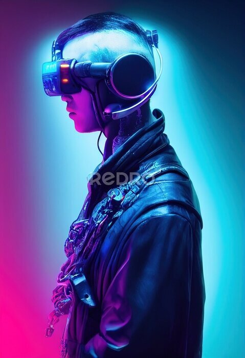 Poster Cyberpunk-jongen