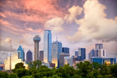 Dallas op de skyline van de stad