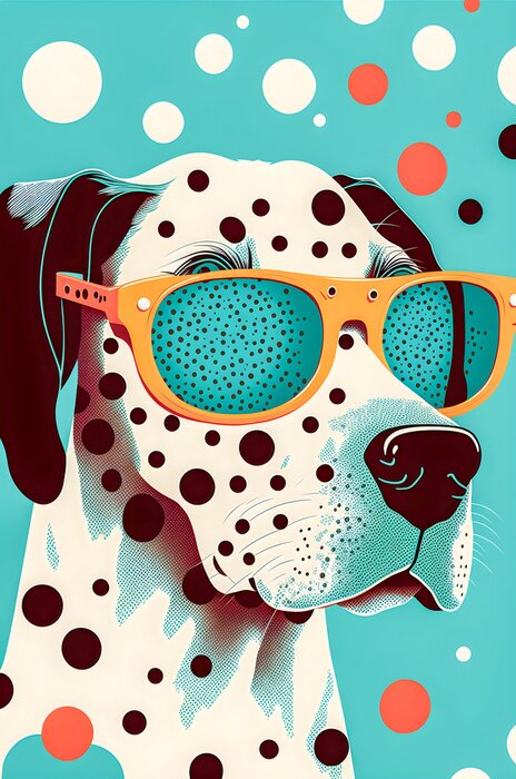 Poster dalmatische hond