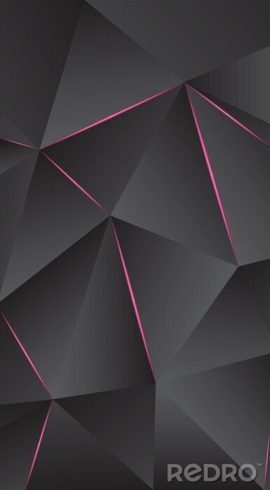 Poster Dark abstract cubes paint background