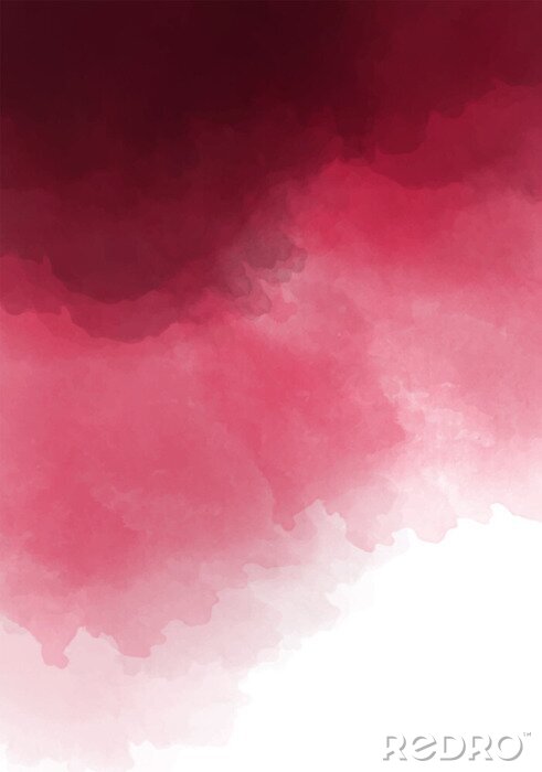 Poster Dark burgundy, wine color watercolor background. Dark red luxury background.