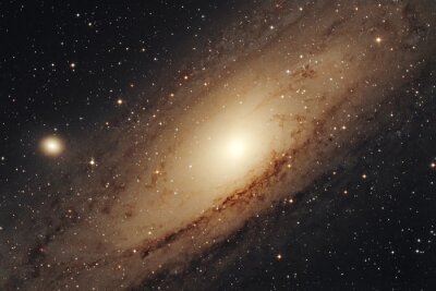 Poster De Andromeda-galaxie gezien vanuit de ruimte
