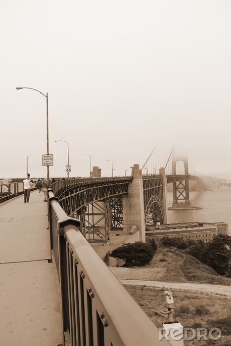 Poster De brug door de ogen van een voorbijganger