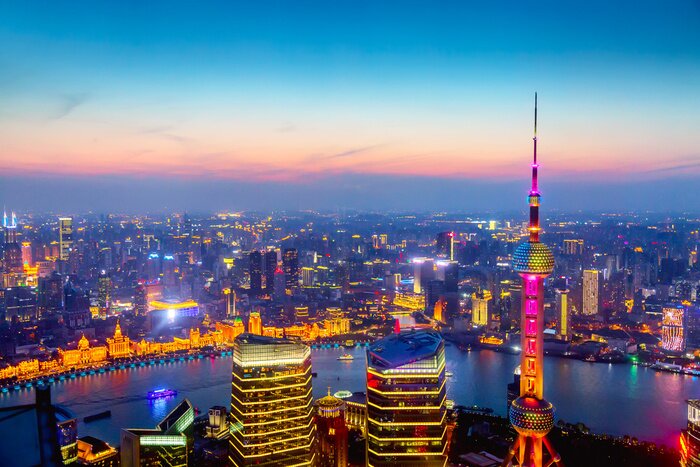 Poster De horizon van Sjanghai