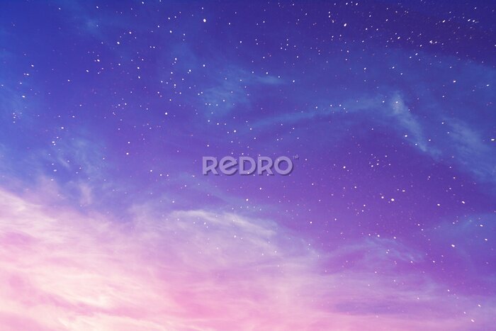 Poster De kleuren van de avondlucht