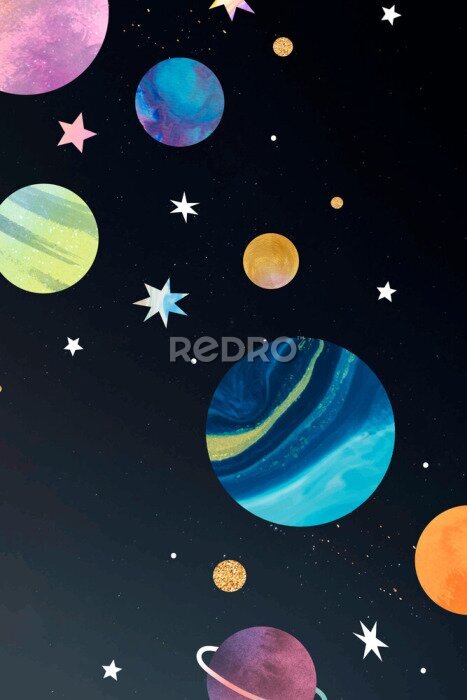Poster De kleuren van de planeten
