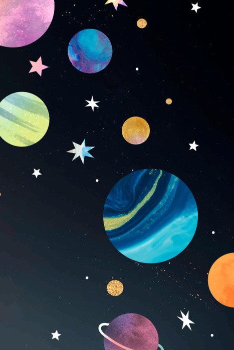 Poster De kleuren van de planeten