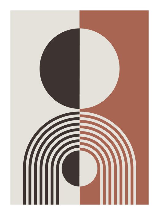 Poster De kunst van vloeiende geometrie