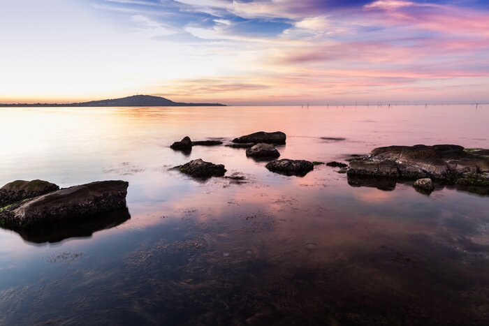 Poster De lucht weerspiegeld in de zee