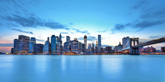 Poster De skyline van New York overdag
