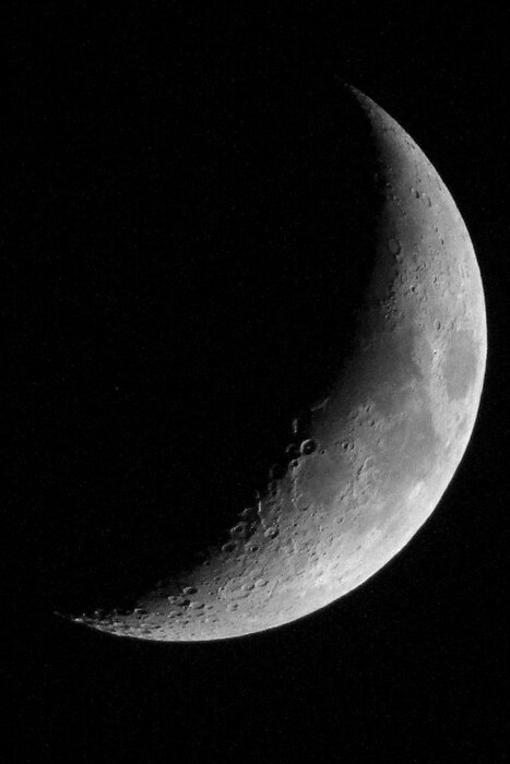 Poster De structuur van het rotsachtige oppervlak van de maan